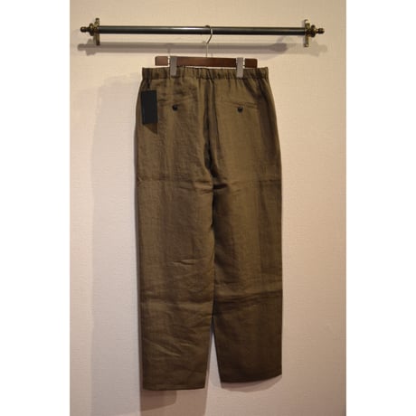 comm.arch./ Linen Easy Trousers/ Dk.Forest