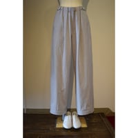 comm.arch.womens/ Co.Li.Canvas Wide Pants/ Lilac Gray