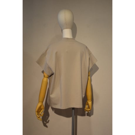 comm.arch.womens/ Air Spinned Cotton Mock S/S Tee/ Chino