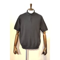 comm.arch./ Giza Cotton Knitted Polo S/S Heavy Wood