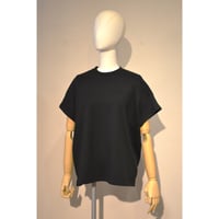 comm.arch.womens/ Organic Double Faced S/S Tee/ Blackout