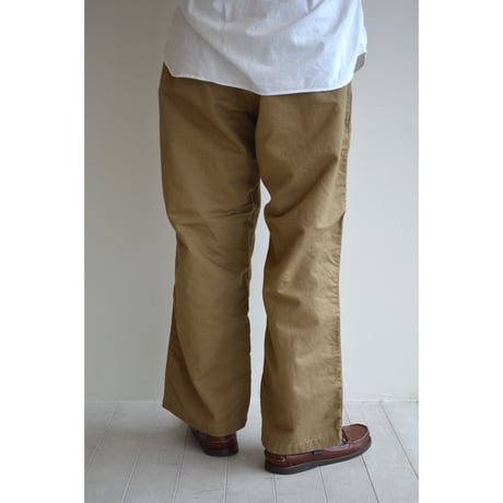Sanca/ C/R CARSEY TROUSERS WIDE FIT/ ベージュ