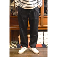 comm.arch./ Linen Easy Trousers/ Blue Hole
