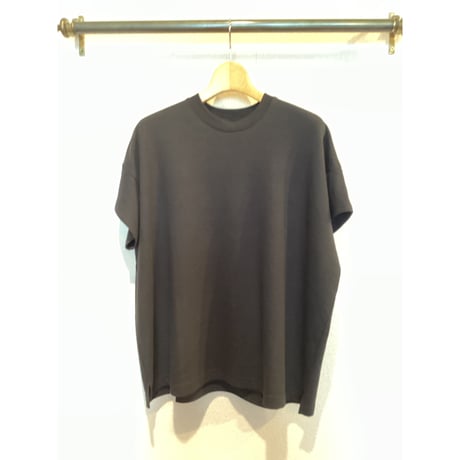 comm.arch.womens/ Organic Double Faced S/S Tee/ Blackout