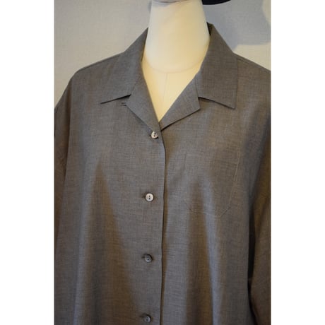 comm.arch.womens/ Og Co.Li.Chambray Open Collar Shirt/ Mono Chambray