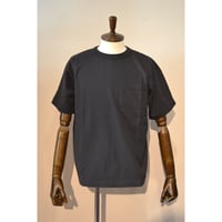 Filemelange/ ALDEN エアスピン天竺ポケットTee/ チャコールブラック