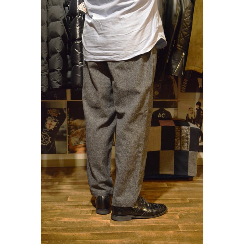 STILL BY HAND/ PT02254シルクネップウールテーパードパンツ グレー | e