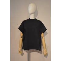 comm.arch.womens/ Air Spinned Cotton Mock S/S Tee/ Blackout