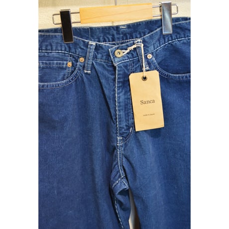 Sanca/サンカ　INDIGO CORD ５P WIDE FIT/ INDIGO