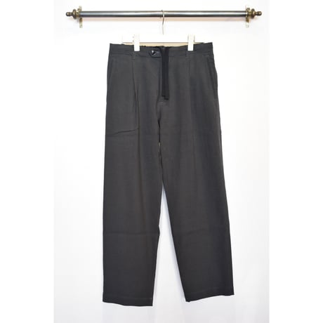 comm.arch./ Linen Cotton Poplin Trousers/ Mud Clay