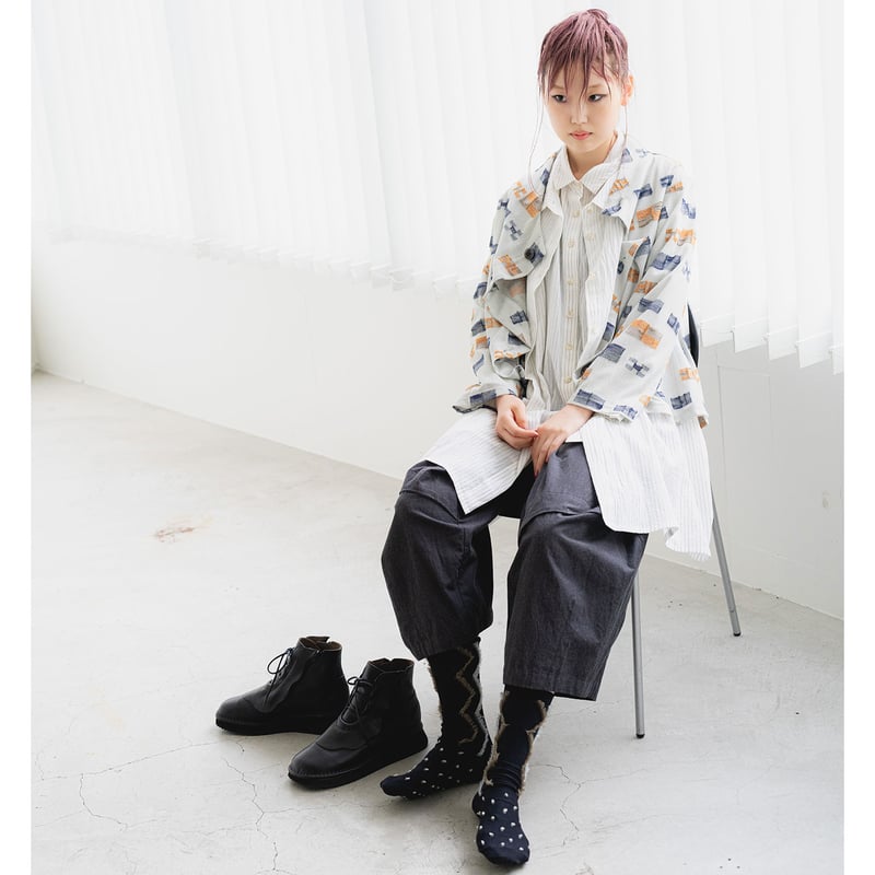 慈雨】ジグザグドットソックス (15222853) | 慈雨ONLINE POP-UP STORE