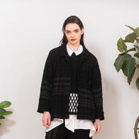 【慈雨】シャーリングチェックジャケット(14222134)