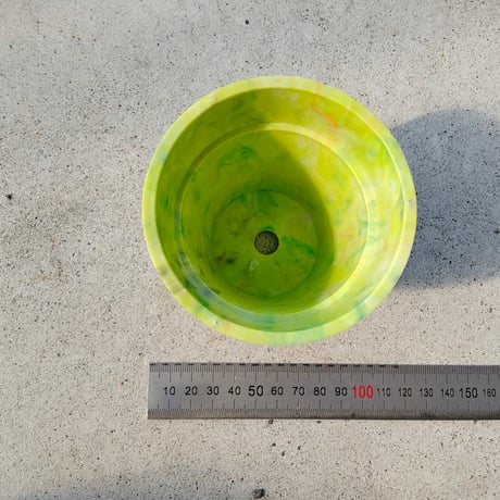 手作り再生プラスチック　ミニフラワーポット