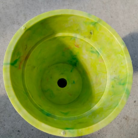 手作り再生プラスチック　ミニフラワーポット