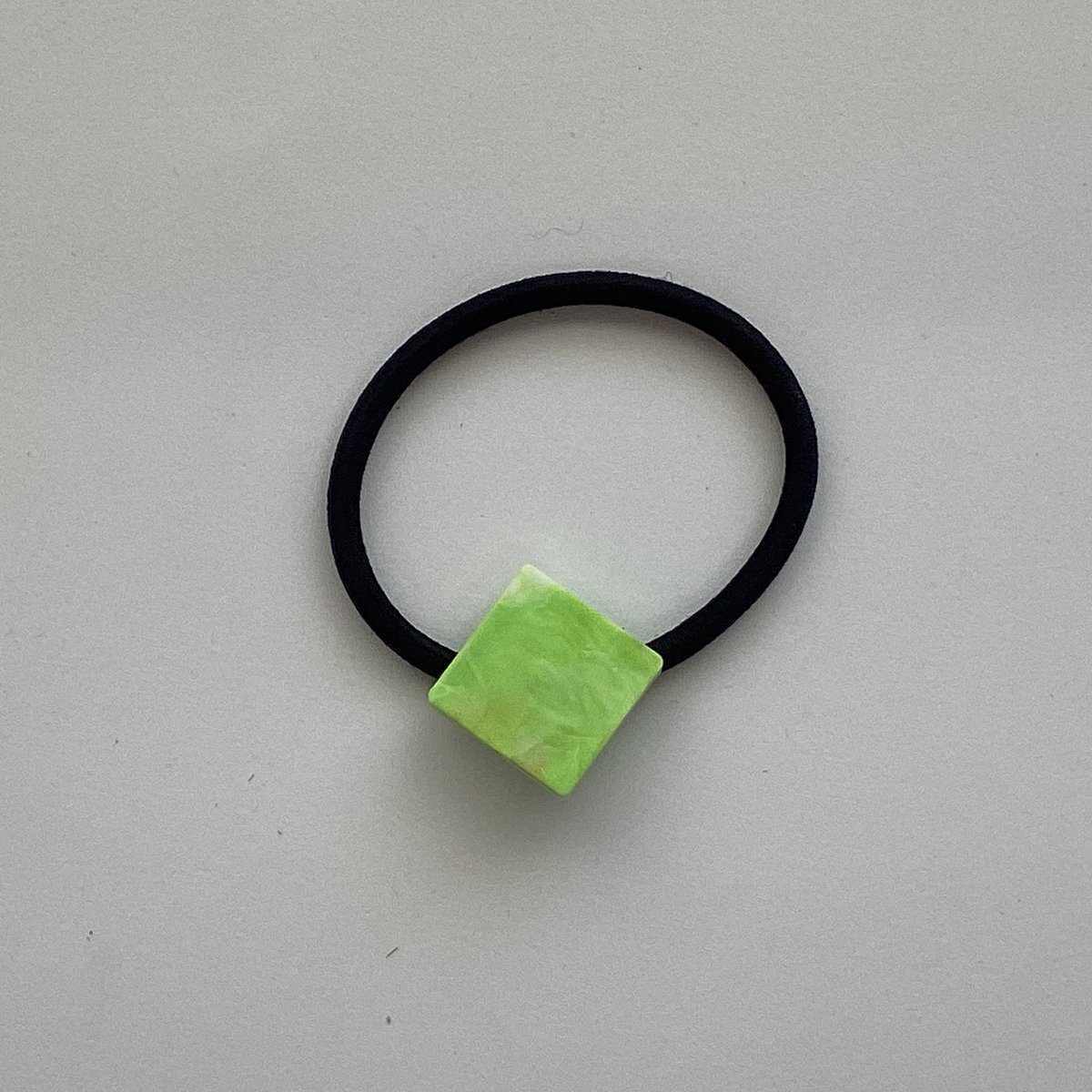 ヘアゴム No.380 ヘアゴム ひし形 【レッド/オレンジ/ライトグリーン/ブルー