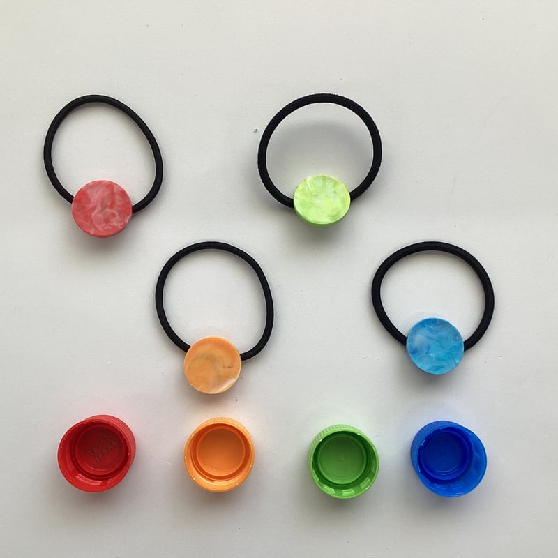ヘアゴム 丸 【レッド/オレンジ/ライトグリーン/ブルー】 | fuuno