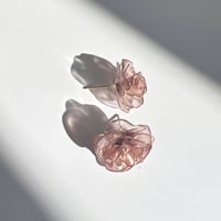 薔薇  （ピンク）ポストピアス