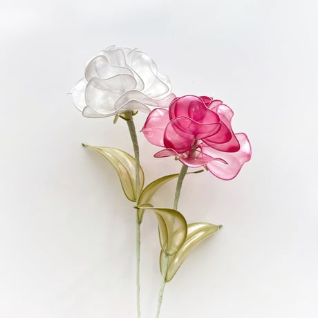 【単品販売】薔薇 ホットピンク/パール　※カラー選択必須 ※1本の販売価格です