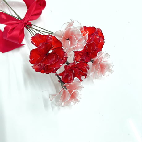 【お得なブーケ】カーネーションと薔薇ブーケ　６本セット　b2019