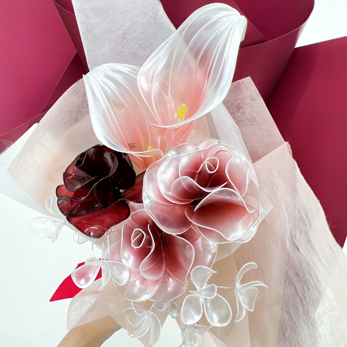 お得なブーケ】薔薇の赤色MIXブーケ 7本セット b2014 | Cuore