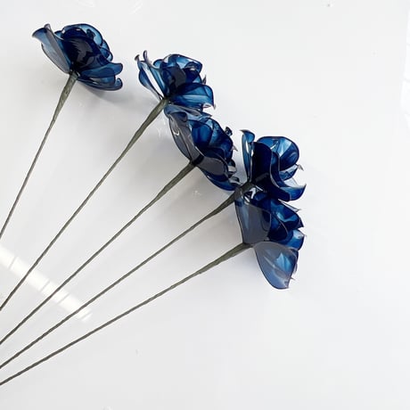 【お得なブーケ】青薔薇　5本セット　（カラー変更可）b2012
