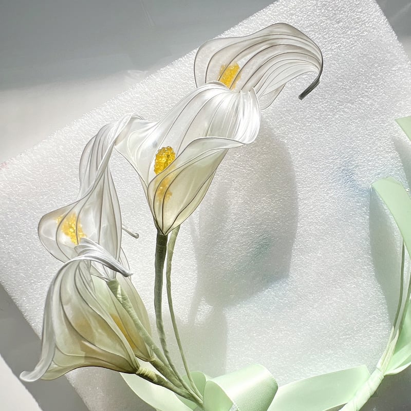 幸せの輪】カラーのリース風ブーケ 5本 b2040 | Cuore