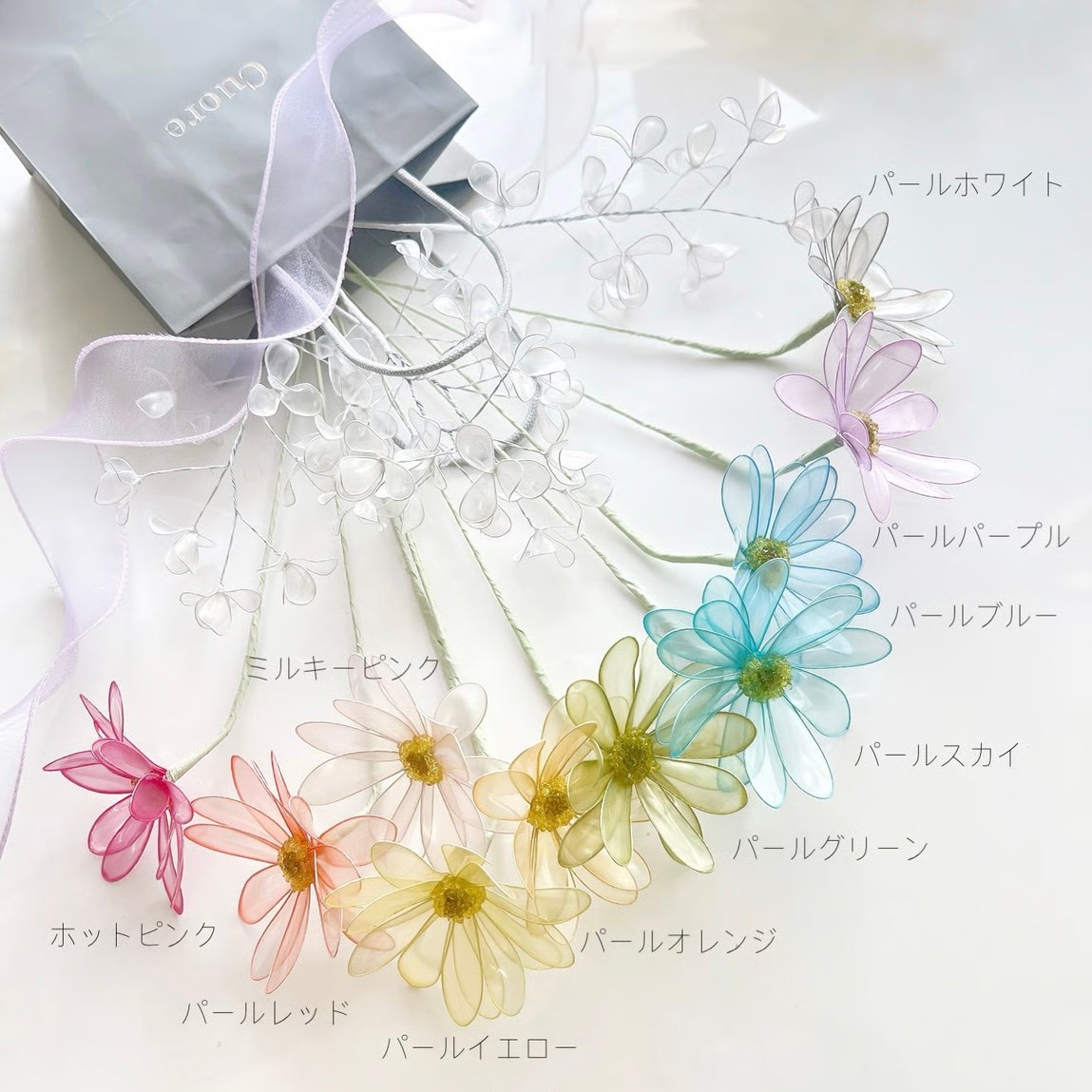 オーダーブーケ】ギフトにおすすめ♡お好きな1輪とかすみ草の花束