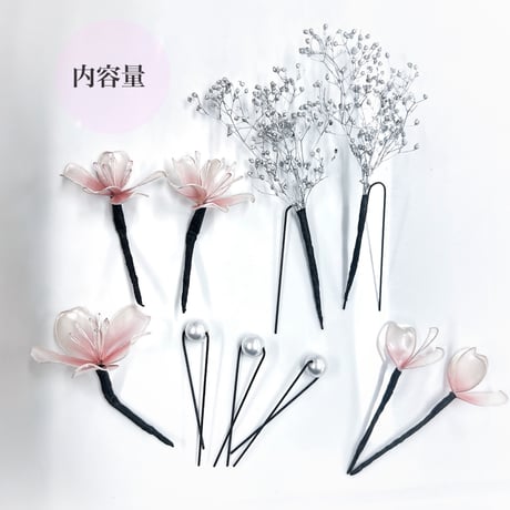 桜のヘッドドレス 10点セット h4089