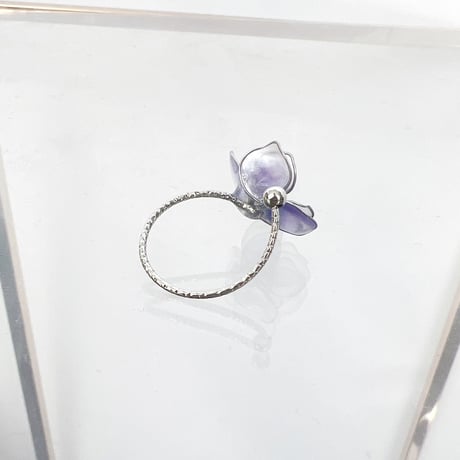 八重紫陽花　リング　（シルバー）r4107