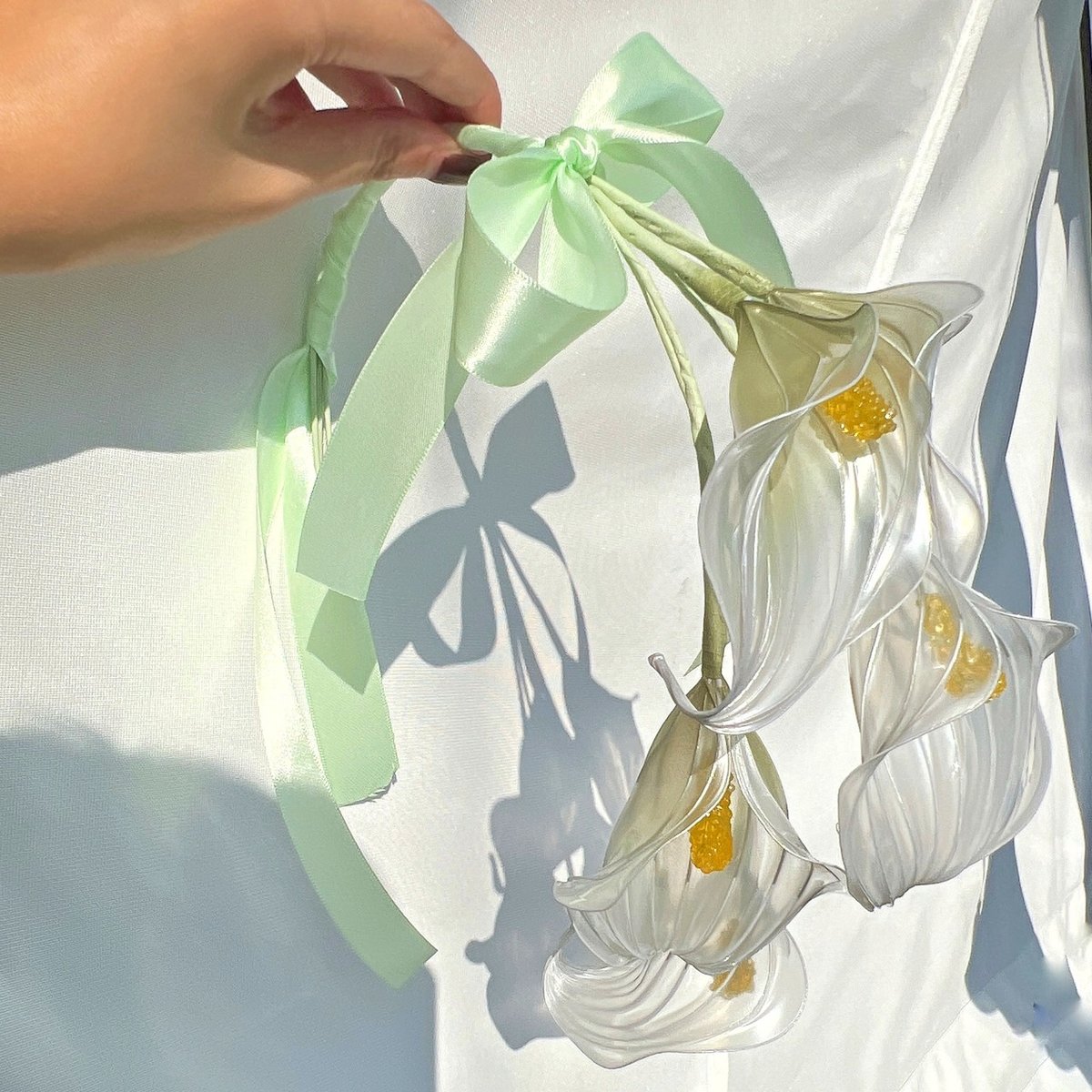 幸せの輪】カラーのリース風ブーケ 5本 b2040 | Cuore