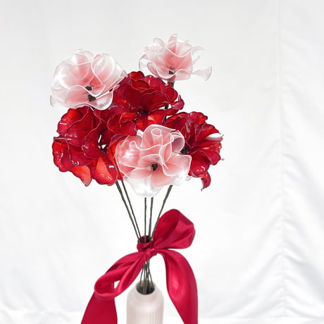 【お得なブーケ】カーネーションと薔薇ブーケ　６本セット　b2019