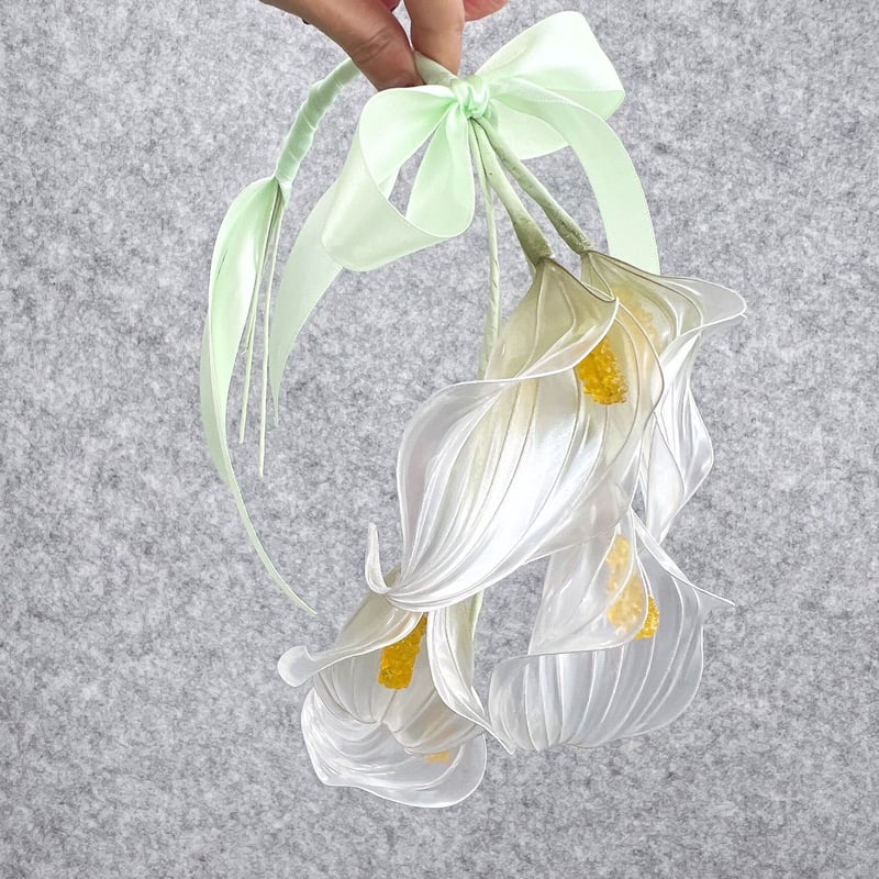 幸せの輪】カラーのリース風ブーケ 5本 b2040 | Cuore