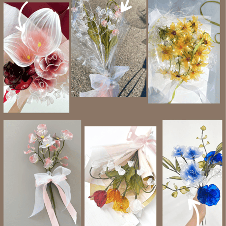 【オーダーブーケ】お好きなお花で作る特別なあなただけのブーケ　2本～ok!