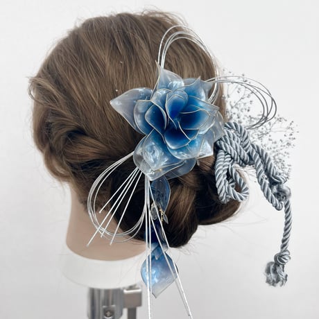 青薔薇 「夢叶う」ヘッドドレス 6点セット　h4081