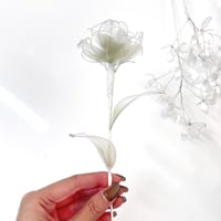 【単品販売】薔薇（グリーングラデ/パール）１本　f3044
