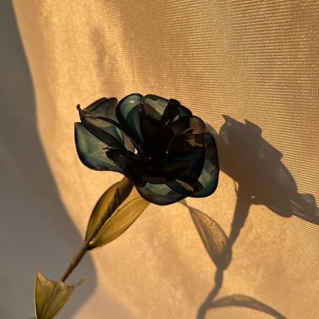 【単品販売】薔薇（ブルー）１本　f3041