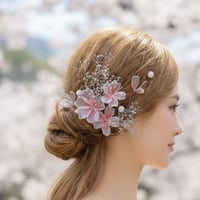 桜のヘッドドレス 10点セット h4089