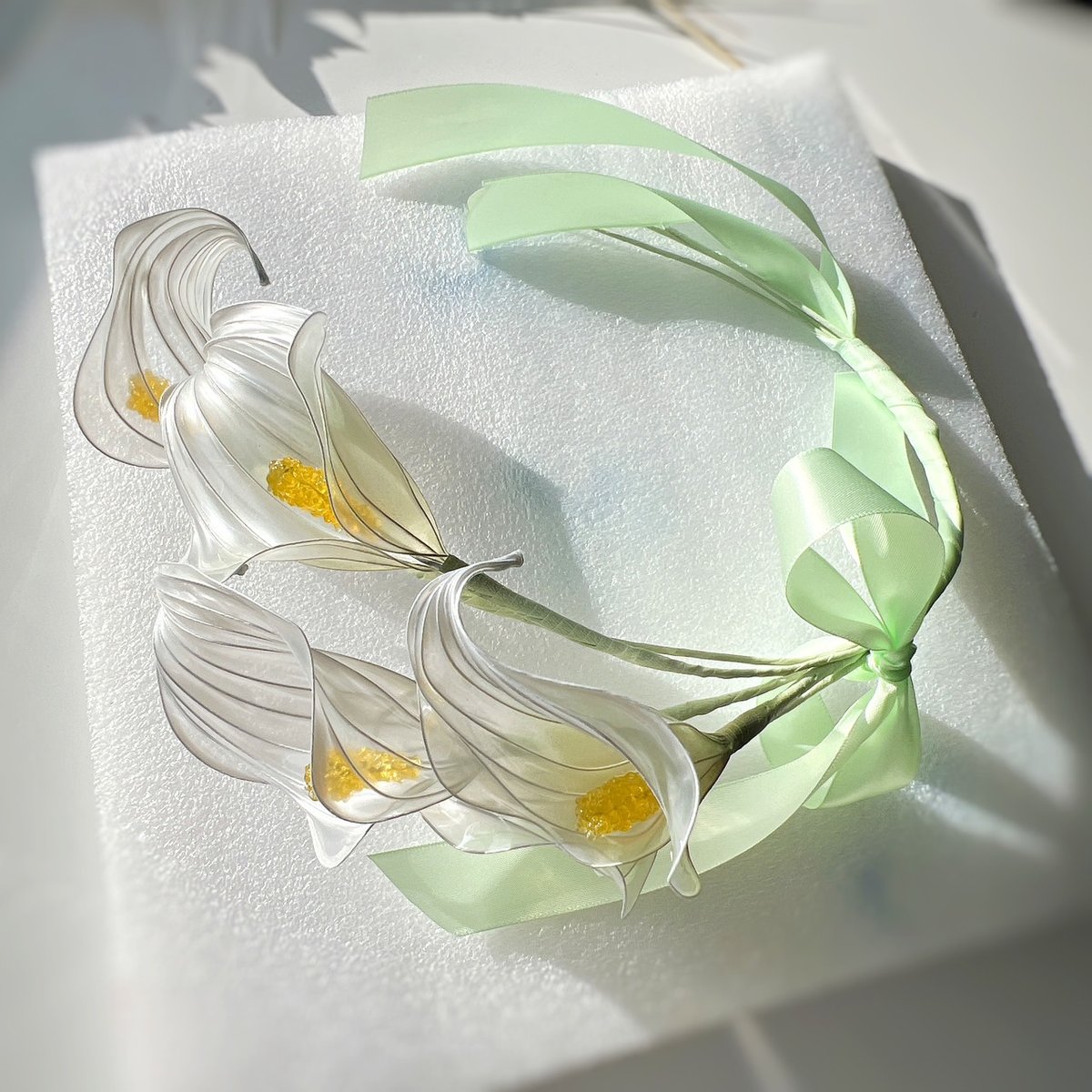 幸せの輪】カラーのリース風ブーケ 5本 b2040 | Cuore