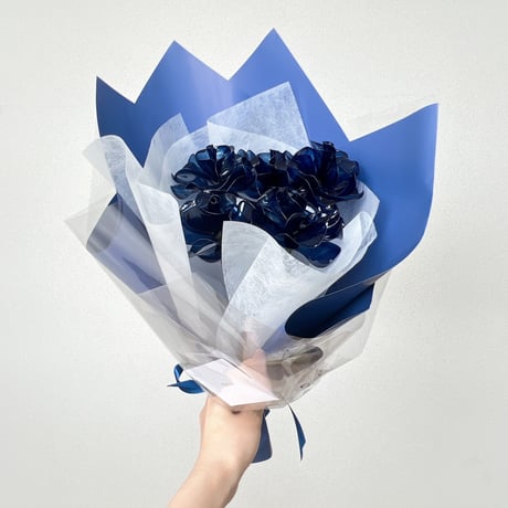 【お得なブーケ】青薔薇　5本セット　（カラー変更可）b2012