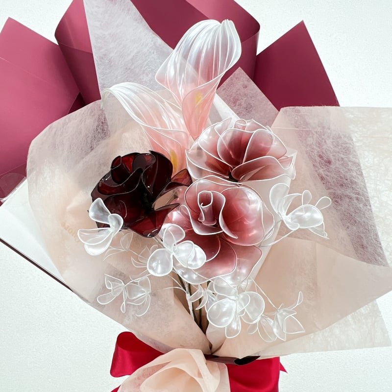 お得なブーケ】薔薇の赤色MIXブーケ 7本セット b2014 | Cuore