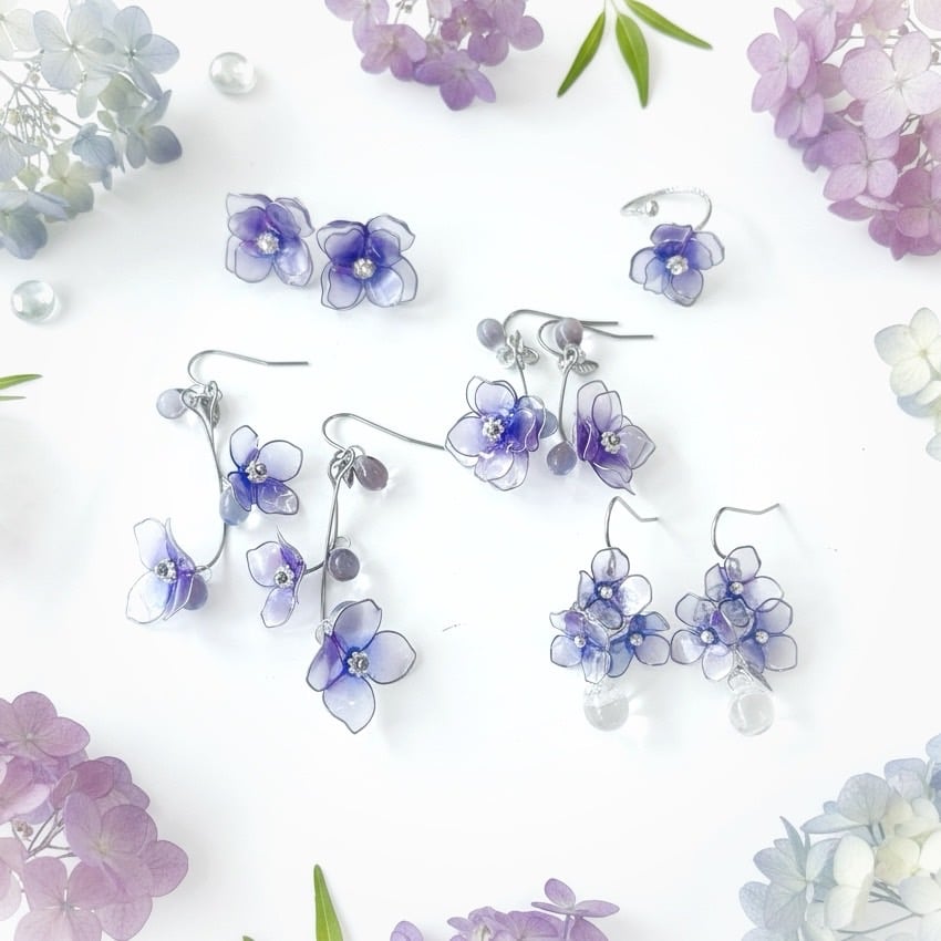 八重紫陽花 リング （シルバー）r4107 | Cuore