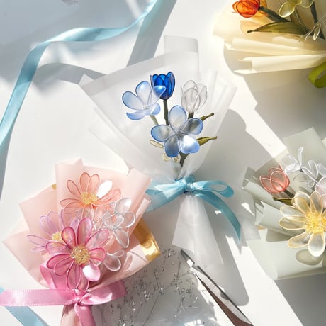 【送料無料】スタッフセレクト♡4種のミニブーケ