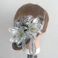 百合　和風ヘッドドレス 7点セット　h4085