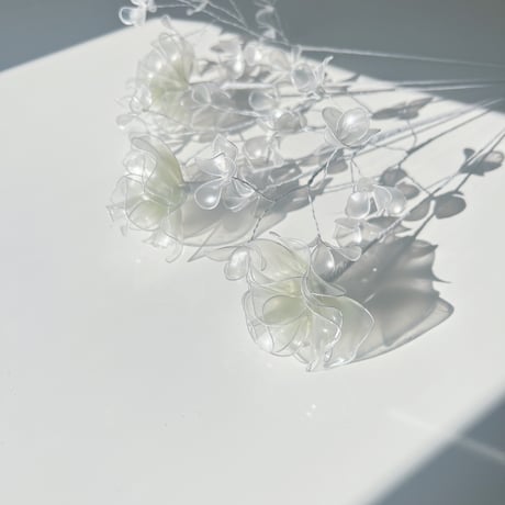 【お得なブーケ】薔薇とかすみ草のブーケ（グリーングラデ/パール）6本セット　b2037