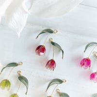 チューリップ -Luccica- ピアス 全12色 カラー選択必須（備考欄に御記入ください）