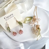 【大人気！Cuoreはじめましてさんにも！】お得な2点set チューリップ（フック）＆春色の鈴蘭（チェーン）