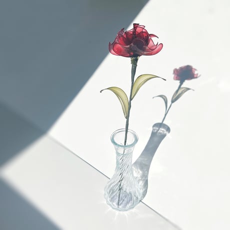 【単品販売】薔薇（レッド）1本　f3040