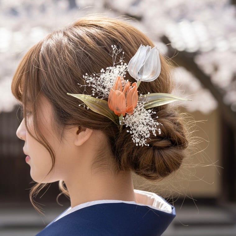 チューリップのヘッドドレス 6点 h4093 | Cuore