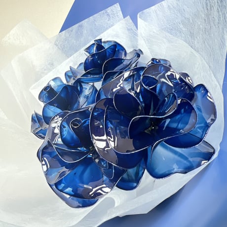 【お得なブーケ】青薔薇　5本セット　（カラー変更可）b2012