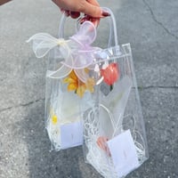 【クリアフラワーバッグ】1本専用/プレゼントにぴったり！そのまま飾れる 選べるお花